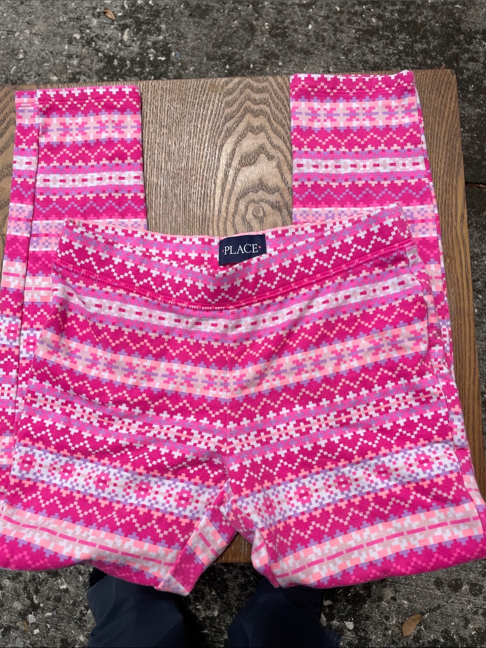 The Children's Place Hot Pink Patterned Leggings